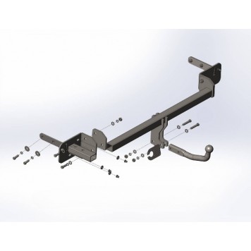 Фаркоп зйомний на Jeep Renegade USA TrailHawk (2014--) з букс. гаком, 